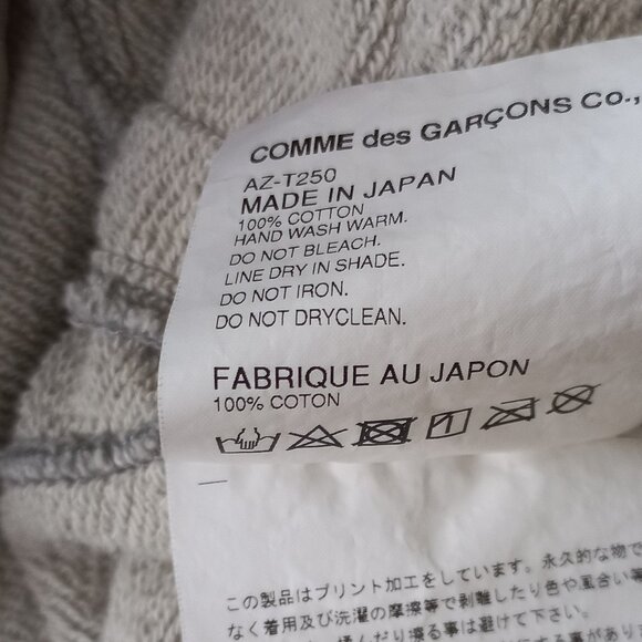 PLAY COMME DES GARCONS grey full zip hoodie size s - Picture 11 of 13